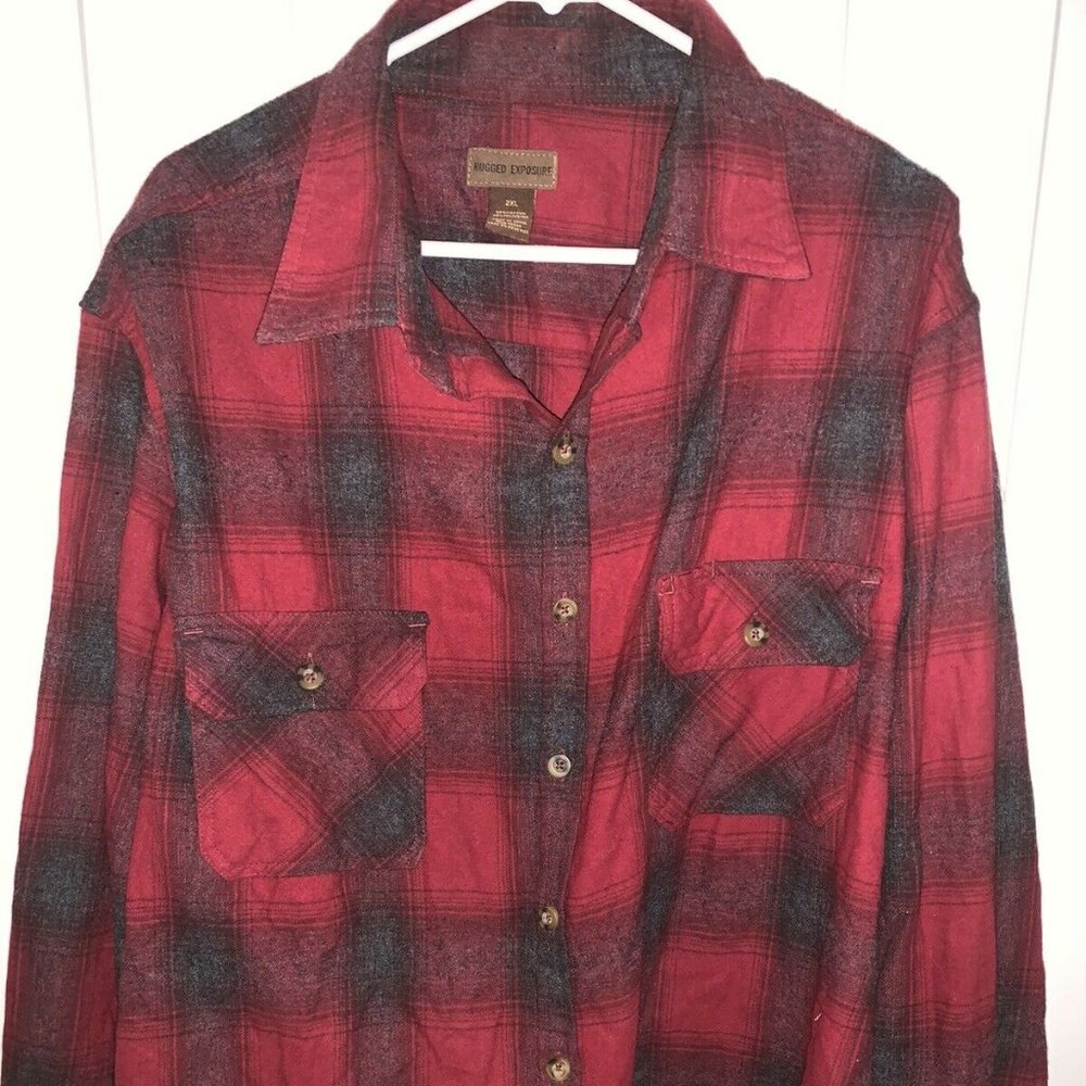 RUGGED EXPOSURE Long Sleeve Button Down